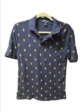 Polo by Ralph Lauren Navy Polo Crest Print Boys Sz.L (14-16)